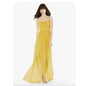 Dessy Group Marigold bridesmaid dress size 4